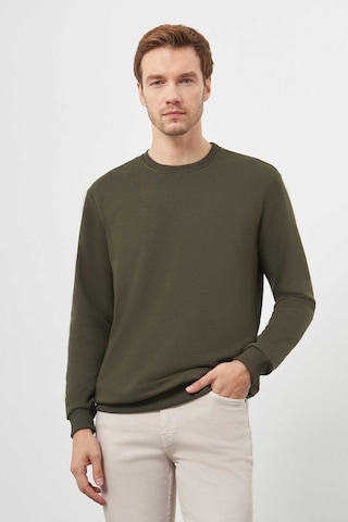 Morven Erkek Haki Basic Bisiklet Yaka Sweat-shirt 25ks063005710 Haki Haki