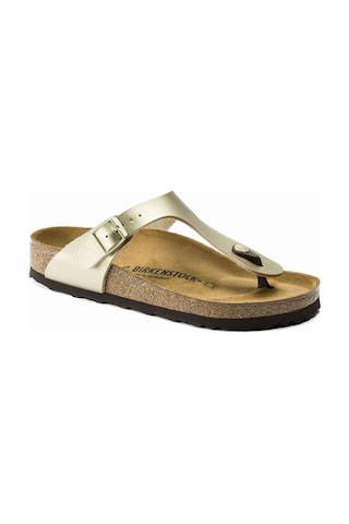 Birkenstock 1016108 Gizeh Mantar Kadın Terlik Altın-Altın