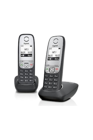 Gigaset A415 Duo Dect Telefon Siyah-Gri