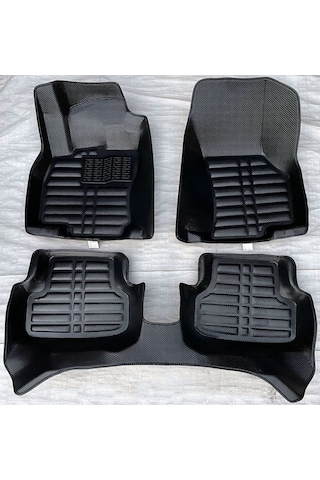 Volkswagen Golf 7 Uyumlu 2012-2020 5d Havuzlu Karbon Dizayn Paspas Seti