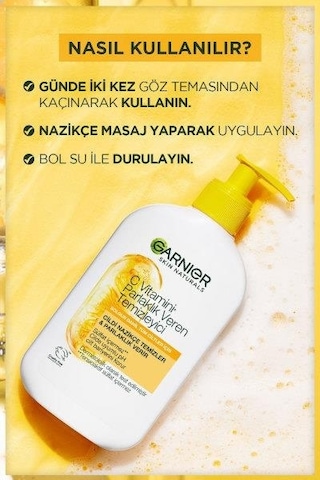 Garnier C Vitamini Parlaklık Veren Temizleyici 250 ML