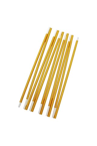 Ebitda 2 Parça Çadır Çubuğu, Destek Direkleri, 3-4 Kişilik Çadır İçin, Hafif Alüminyum, Altın Sarısı, Optimize Edilmiş Aksesuarlar Çok Renkli