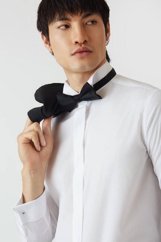Bisse Erkek Slim Fit Ata Yaka Gömlek BEYAZ GM21K212060_K01 Beyaz
