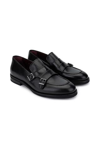 Tamer Tanca Erkek Hakiki Deri Siyah Loafer Ayakkabı 342 8809 Erk Ayk Sk24-25 Syh/syh Bfl Siyah