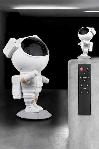 Çocuklara - 160 - Özel Projeksiyon Astronot Lamba - Csmo-tex - Speaker Sevimli