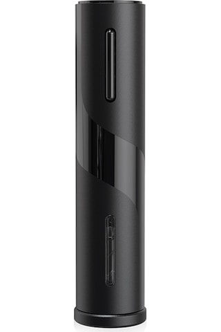 Yaozixa Siyah Akıllı Şarap Açıcı - Pil İle Çalışır, Otomatik Spiralli, Folyo Kesici İçeren, Ev Ve Dışarı Kullanıma Uygun Piller Dahil Değil Siyah