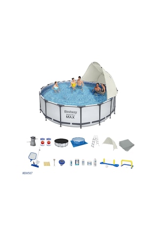 Bestway Gölgelikli Prefabrik Full Havuz Seti 457x122cm Bw567 56438