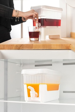 Lexroo Buzdolabı Sebili, 4l Buzdolabı Sebi, Musluklu Buzdolabı Sebili, Limonta, Vişne Suyu
