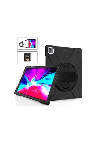 Apple Uyumlu iPad Pro 12.9 2020 4.nesil Zore Defender Tablet Silikon Arka Kapak