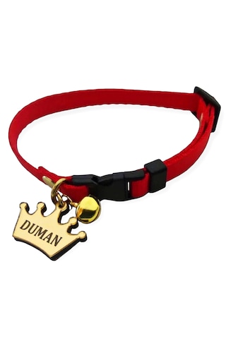 İsimli Kedi Tasması , Kedi İsimlik , İsme Özel Tasma , Kırmızı