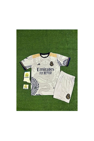 Real Madrid Cristiano Ronaldo Beyaz Dragon Özel Tasarım Çocuk For