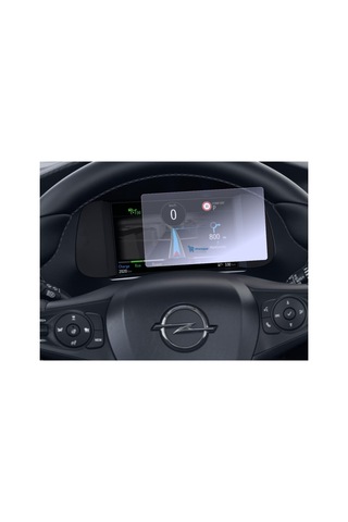 Opel Corsa Ultimate Uyumlu 7 İnç Dijital Gösterge Araç Ekran Koruyucu 9h Nano Kırılmaz Şeffaf