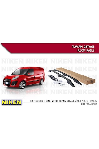 Fıat Doblo 2 Maxı Tavan Çıtası Uzun Siyah 2010- Arası Modeller
