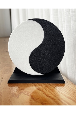 Bşkvirgo Yin Yang Kumbara İki Bölmeli Denge Figürlü Dekoratif Kumbara Bsk2026 Standart