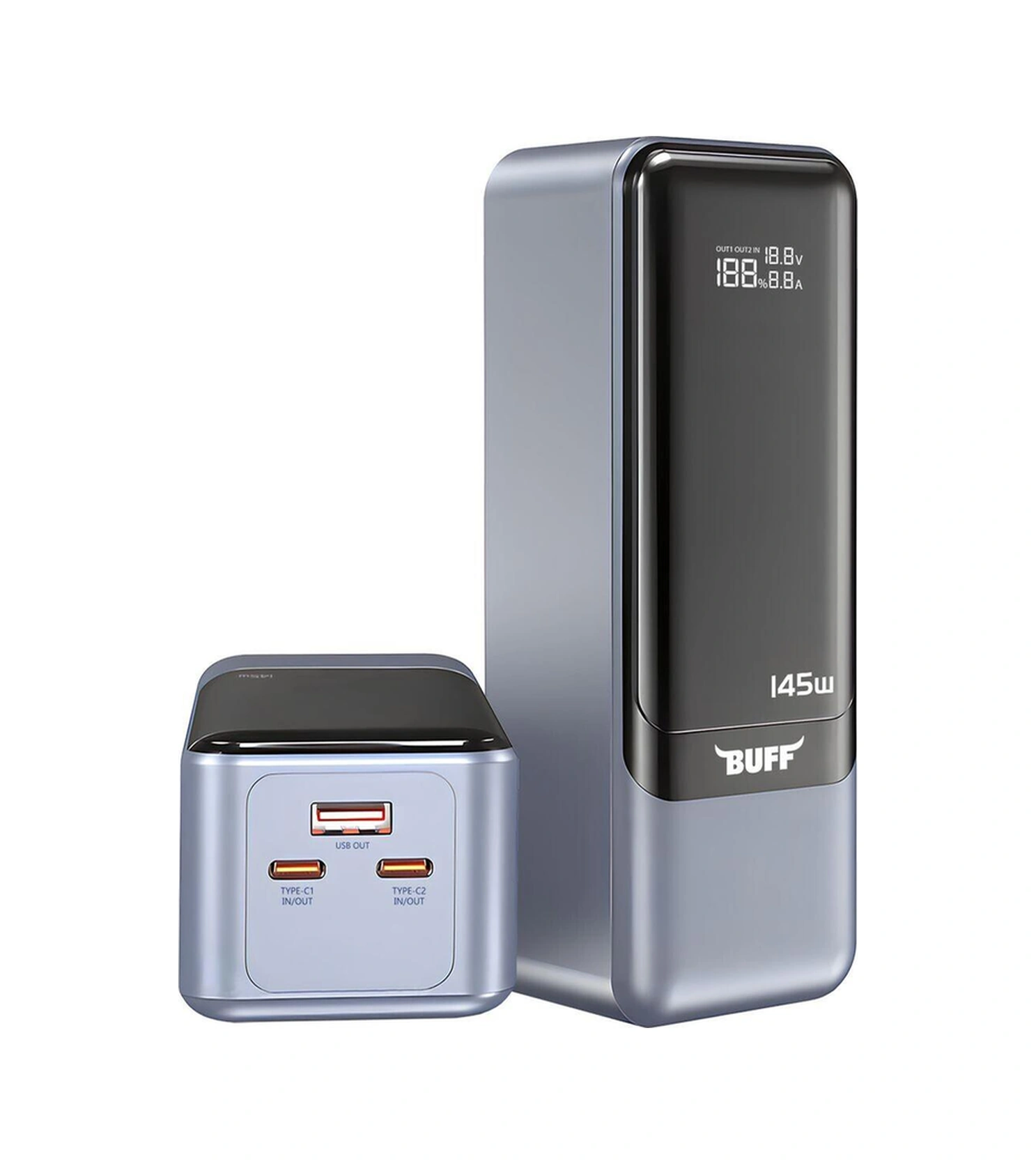 Buff Bp16 145w Dijital Ekranlı 27000mah Powerbank-13666 Düz