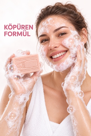 Organicsun Himalaya Tuz Sabunu 120 Gr X 2 Adet Köpüren Formül - Zengin Doğal Mineralli Pembe Himalaya Kaya Tuzu Sabunu