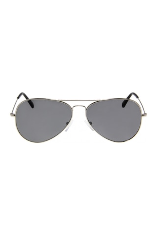 Polarize Pilot Güneş Gözlüğü Raptor 105 Large Gümüş Gözlük Füme Cam