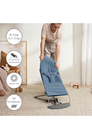 Babybjörn Bliss Ana Kucağı Woven Melange / Blue