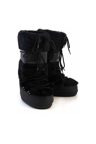 Moon Boot Icon Faux Fur Kadın Kar Botu-14089000blk Siyah Siyah