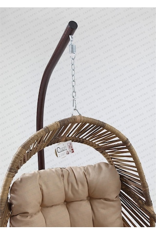 Capri Swing Nobel Tekli Rattan Bahçe Balkon Salıncağı 001
