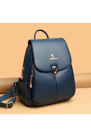 Suya Dayanıklı Düz Renk Kadın Sırt Çantası Retro Basit Büyük Kapasiteli Okul Çantası Boş Zaman Seyahat Bayan Öğrenci Sırt Çantasısiyah Diğer