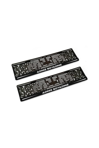 Kişiye Özel Araç Plakalık Takımı Plaka Altlığı Çerçevesi 2 Adet 3253