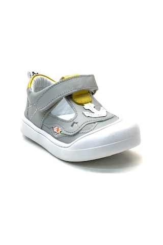Tuğba Ortopedi 1759 Erkek Bebe İlk Adım Ayakkabı Gri/sarı Gri - Sarı