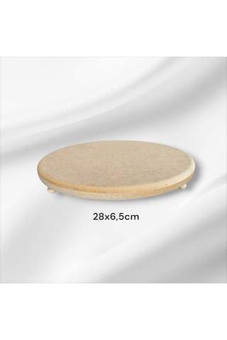 Ahşap-ham Mdf- Ayaklı Yuvarlak Sunumluk-orta Kahvaltı Sunumluk