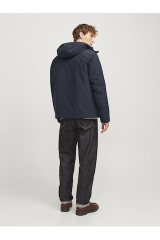 Jack & Jones Jack Jones Erkek Su Geçirmez Kapüşonlu Mont 12258405 Koyu Lacivert