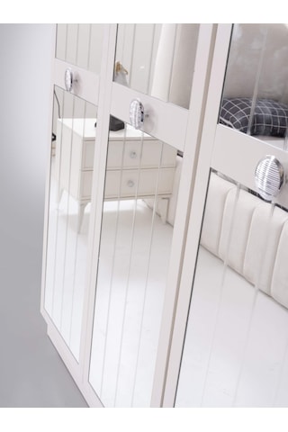 Hawaii 6 Kapaklı Gardırop %100 Mdf