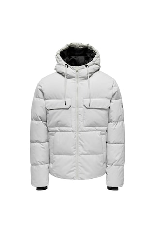 Only & Sons Erkek Mont Beyaz 22029661 Onselıjah Pckt. Hood Jacket Otw Noos 25kw21000040 W210181 Beyaz