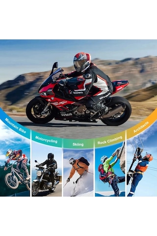 Q28 Motosiklet Kask Kulaklık 1080p Interkom Kulaklık Su Geçirmez Intercom
