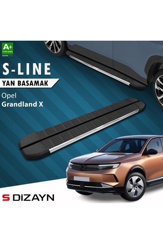 S-dizayn Opel Grandland 2 Hybrid Benzinli S-line Krom Yan Basamak 193 Cm 2024 Üzeri A+ Kalite