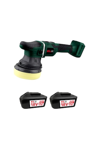 Kl Pro 18V/8.0AH Li-Ion Çift Akülü Kömürsüz Profesyonel Polisaj Makinesi 125 MM