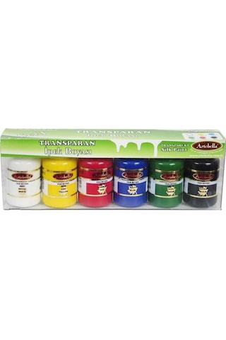 Artebella Transparan İpek Boya 6'lı Set 50 ML Absti001 Çok Renkli
