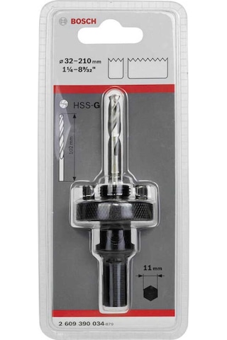 Bosch 11 mm Altıgen Şaftlı 32-210 mm Pançlar için Adaptör