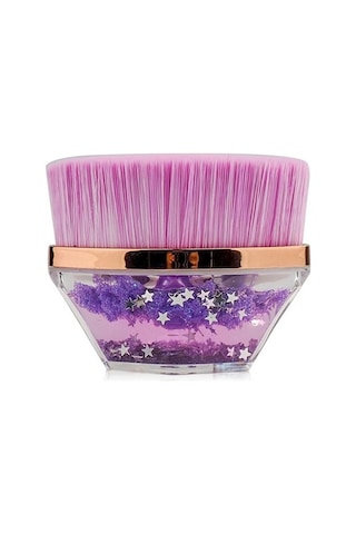 Fontenay Altıgen Taşınabilir Simli Makyaj Fırçası Lila