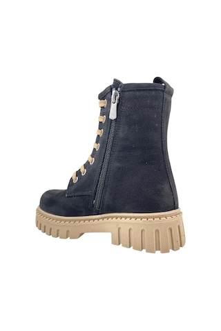 Su Geçirmez Süet Deri Genç Kız Çizme Siyah Siyah