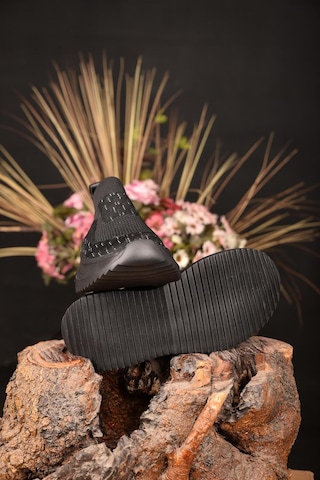 Kuum Kadın Fileli Sneaker Günlük Ayakkabı 4 Mevsim Kullanılabilir Ultra Hafif Ortopedik Taban Siyah
