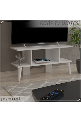 Lagomood Keyif Tv Ünitesi Tv Sehpası Beyaz