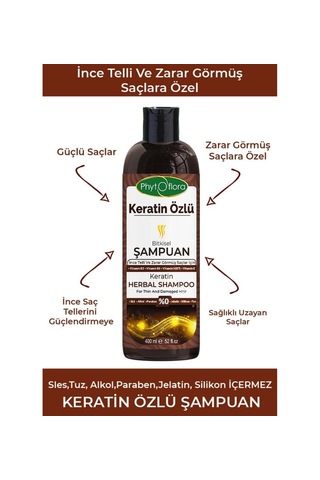 Phytoflora Keratin Özlü Şampuan 400 ML