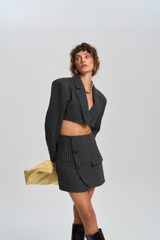 Mai Studios Co. Mai Collection Elegant Antrasit Ceket-etek Takım Antrasit