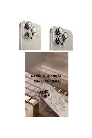 16 Pro Kamera Lens Koruyucu Naturel Belirtilmemiş
