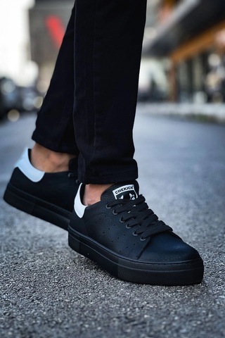 Ch983 - Cst Tennis Erkek Ayakkabı Sıyah/beyaz Çok Renkli