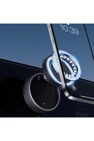 Zore K10a Vakum Özellikli Magnetik Telefon Tutucu - Siyah Siyah