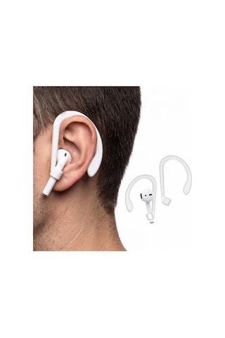 Silikon Kulaklık Kancası 2 Li Set Saplı Bluetooth Kulaklıklar İçin Düşme Önleyici Esnek Kulak Askısı, Spor Ve Günlük Kullanım Beyaz Beyaz Silikon Kulaklık Kancası 2 Li Set Saplı Bluetooth Kulaklıklar İçin Düşme Önleyici Esnek Kulak Askısı, Spor Ve Günlük Kullanım Beyaz Beyaz