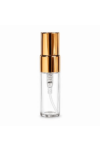 50 Adet Boş Cam Parfüm Numune Şişe, 3 Ml, Vidalı, Şeffaf, Metal Kapaklı