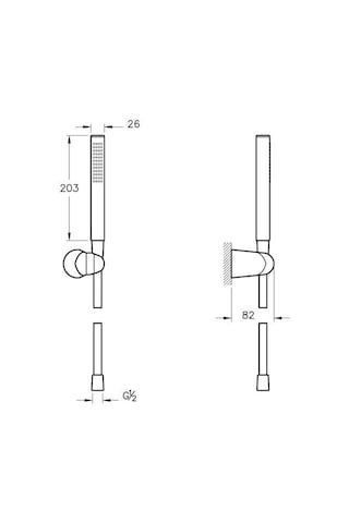 Artema Sticx 1F El Duşu Takımı A45710 Krom