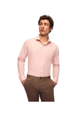 D'S Damat Ds Damat Slim Fit Gül Kurusu Italyan Yaka Dar Kesim Klasik Kravatlık Uzun Kollu Kolay Ütülenebilir 2HF02ORT5185 Gülkurusu