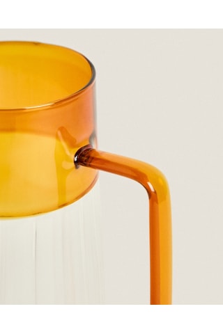 Periboia Turuncu Detaylı Cam Sürahi 1600 Ml